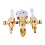 Dual Output Argon CO2 Gas Regulator Flowmeter 0-60CFH CGA580