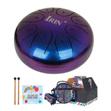 color Tongue Drum 5.5 Inch 8 Tune Steel Hand Pan Drum Tank Drums With Drumsticks Carrying Bag Percussion Instrument Handpan Gift