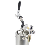 CO2 Mini Gas Regulator CO2 Charger 0-60 PSI Keg Charger Beer Kegerator Portable Mini Barrel Regulator