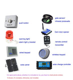12VDC Solar Swing Gate Motor Kit Linear Arm Automatic Con Solar Panel Y Controller(sensor,button, Light, Gsm Opener Optional)
