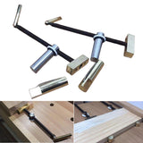 Extended Brass Woodworking Desktop Clip Fast Fixed Clip Quick Fixture Clamping Tool Kit for 19MM/20MM Hole Woodworkenches Tools