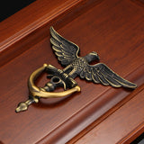 Antique Door Knocker Zinc Alloy Eagle Head Door Knocker for Front Door Home Decor Ring Furniture Handle Hardware Knocker