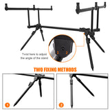Retractable Carp Fishing Rod Stand Holder Fishing Pole Pod Stand w 3 Fishing Bite Alarms Fishing Bait Swinger Fishing Tackle Set