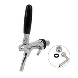Standard European Beer Flow Control Faucet with 50mm Shank &amp; 8mm Elbow Tailpiece G5/8" Adjustable Beer Tap Homebrew Kegging Bar