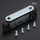5Pcs Metal 74*25mm Door Magnetic Catches Kitchen Cupboard Wardrobe Cabinet Latch Catch Closure with 4 Screws Furniture Hardware