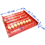 48-60 Eggs 220v/110v/12v Incubator Turn Eggs Tray Chicken Duck Goose Birds Eggs Automatic Incubator Tray