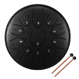 6 inch 11-Tone Steel Tongue Drum Hand Pan Drums with Drumsticks Percussion Musical Instruments for Relaxation Yoga Practice