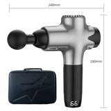New LCD Display Massage Gun 7 Speeds Rechargeable Deep Tissue Percussion Muscle Massager for Pain Relief Electric Body Massager