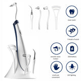 5 In 1 Electric Ultrasonic Dental Scaler Universal Tooth Cleaner High Frequency Tooth Stain Remover Dental Teeth Whitening Set