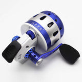 Fishing Reels for Slingshot Shooting Speed Ratio 3.6:1 BL35 Fishing Wheel Fish Dart Closed Metal Coil Outdoor Hunting