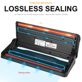 White Dolphin Vacuum Sealer Machine with 10 Pcs Free Food saver Bags 220V 110V Automatic Household Best Vacuum Packing Machine