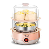 Cooking Tools Kitchen Utensil Breakfast Multi-functional Three-layer Eggs Steamer 14 Eggs Capacity Corn Milk Steamed 220V ZD01