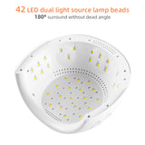 Phone Holder Nail Lamp Handle 168W 42LED Lights Fast Drying LED Nail Dryer UV Gel Polish Curing Lamp Timer Smart Sensor Nail Art
