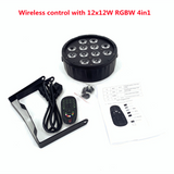 Wireless Remote Control LED dj light Led Flat Par 9x18W RGBWA UV 6IN1 DMX controlled Home Disco Lights