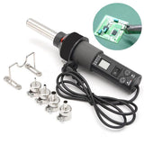 New Eu Plug,Gj-8018Lcd 220V 450W Degree Adjustable Electronic Heat Hot Air Desoldering Soldering Station+Electric Soldering Iron