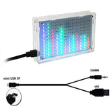 DIY electronic kit LED music spectrum display speaker SMD soldering project 12*11 FFT with case assembly parts
