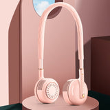 Portable Leafless Hanging Dual Cooling Neck Fan USB Charging Outdoor Sports Flexible Neckband Mini Air Cooler Conditioner