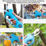 KKMOON 16.8V Cordless Pruner Brushless Motor Electric Pruning Shear 28mm Efficient Fruit Tree Bonsai Pruning Branches Cutter