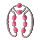 Massage Roller U Shape Trigger Point For Arm Leg Neck Muscle Tissue Fitness Gym Yoga Pilates Sports 4 Wheel Blocks Yoga Roller