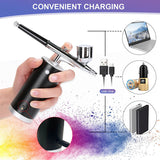 Cordless Airbrush Kit Portable Handheld Airbrush with Recharge Mini Compressor for Makeup/Tattoo/Nails/Cake Decor/Models