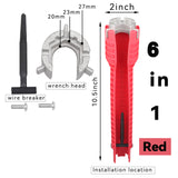 8 In 1 Flume Wrench Anti-slip Kitchen Sink Repair Tools Bathroom Faucet Assembly Key Plumbing Installation Wrench