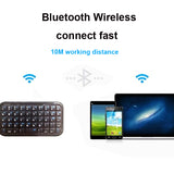 Mini Rechargeable Wireless Bluetooth-compatible Keyboard for iphone 6 6s plus ipad samsung galaxy note 5 android windows tablet