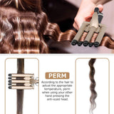 Professional Salon Wavy Hair Styler Tourmaline Wave Maker 5 Barrels Curling Iron Dual Voltage Hair Curler
