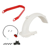 Rear Mudguard Kit Scooter Replacement Accessory Tire Fe nder with Rear Brake Light Compatible with G30 Max Electric Scooter