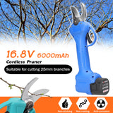 16.8V Cordless Pruner Brushless Motor Electric Pruning Shear 25mm Efficient Fruit Tree Bonsai Pruning Branche Cutter Landscaping