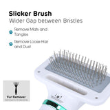 2 In 1 Dog Dryer Portable Pet Hair Dryer Comb Brush Puppy Cat Hair Comb Dog Fur Blower Pet Grooming Dryer Adjustable Temperature