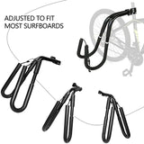 Bicycle Surfing Carrier Surfboard Wakeboard Surf Rack Mount To Seat Posts Practical Surfboard Bike-Side Holder Riding