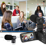 4K Video Camera for YouTube Night Vision WiFi Touch Screen HD Video Digital Camera Camcorder