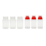 6pcs Seasoning Bottle Set Oil Can Pet Reusable Outdoor Camping Pepper Condiment Organizer With Storage Bag BBQ Cooking Portable