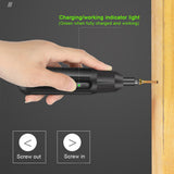 USB Rechargeable Household Power Tool 3.6V Multifunctional Cordless DIY Electric Screwdriver With 2 Screw Bits For Phone