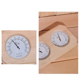 Sauna Wooden Thermometer and Hygrometer Double Sauna Wooden Hygrothermograph