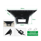 Multifunctional Square 45/90 Degree Gauge Angle Ruler Measuring Woodworking Tool