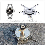 Outdoor Cooking Camping Gas Stove Burner BBQ Picnic Stainless Steel Mini Hiking Disc Type Furnace