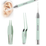 3Pcs Luminous Earpick Set LED Light Luminous Ear Spoon Rechargeable Ear Wax Removal Curette Picker Ear Cleaner Ear Cleaning Care