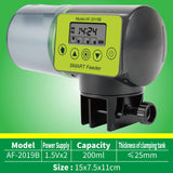 200ML Smart Automatic Fish Feeder Aquarium Feeder Fish Tank Auto Feeding Dispenser with LCD Indicates Timer Aquarium Accessories
