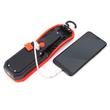 60W Portable LED Work Light Magnetic COB Flashlight Torch With Hanging Hook For Repair Outdoor Camping -KB