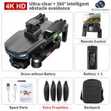 L800 PRO2 Drone GPS 4K HD Professional Dual Camera 3-axis Anti-shake Gimbal Brushless Motor Obstacle Avoidance Dron