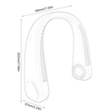 Portable Neck Fan Hands-free Bladeless Fan Wearable Fan Leafless Rechargeable Headphone Design 3rd Gear Wind Speed