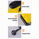 Electric Sander Compact Detail Palm Sander 12000RPM 240W High Efficient Pure Cooper Sanding Machine for Wood Metal Wall Polisher