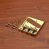 For WILKINSON 6 Strings Vintage Style Fixed Electric Guitar Bridge with Brass Saddles TL Bridge Guitar Accessories