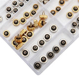 60PCS Durable Watch Crown Spare Replacement Metal Mixed Watch Stem Crown Repair Parts Assortment Set 5.3mm 6.0mm 7.0mm