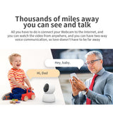 1080P Wireless Wifi Camera  HD Home  Surveillance  Security  PTZ CCTV Camera Two Way Audio P2P Baby Monitor  Pet  Camera