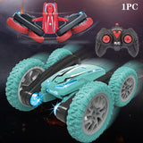 4WD Hobby Battery Powered For Kids 360 Degree Flips Wireless Boys Girls LED Remote Control Car 2.4GHz RC Toy Birthday Gifts