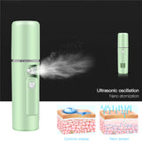 Electric Facial Cleaning Brush Sonic Vabrating Massager Deep Pore Cleanser Mini Portable Nano Mister Face Steamer Sprayer Beauty