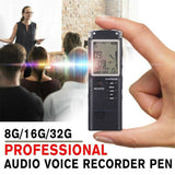 Portable Digital Voice Recorder Voice Activated Digital Sound Audio Recorder Recording Dictaphone MP3 Player
