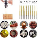 Micro-Twist Drill Bit Set - 10Pcs 0.6Mm-2.2Mm Tiny Drill Bit 2.35 Shank HSS Mini Engraving Drill Bits Hole Drilling Tool